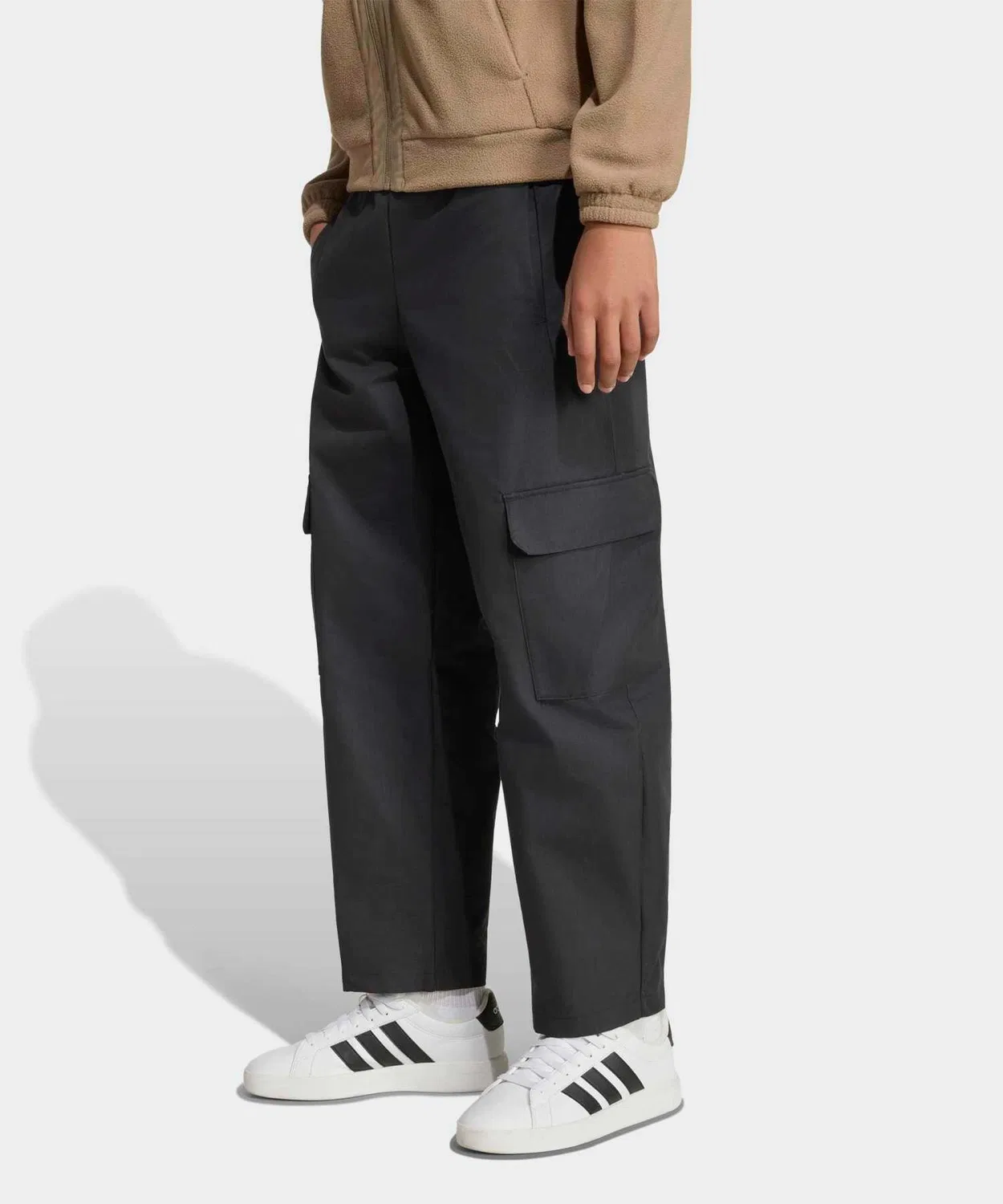 Детские брюки свободного кроя с принтом Future Icon Barrel Shape Cargo Adidas, Black — фото 3