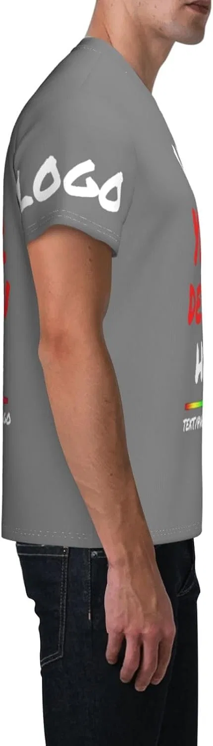 Футболка с кастомным принтом Regular Fit, Gray — фото 4