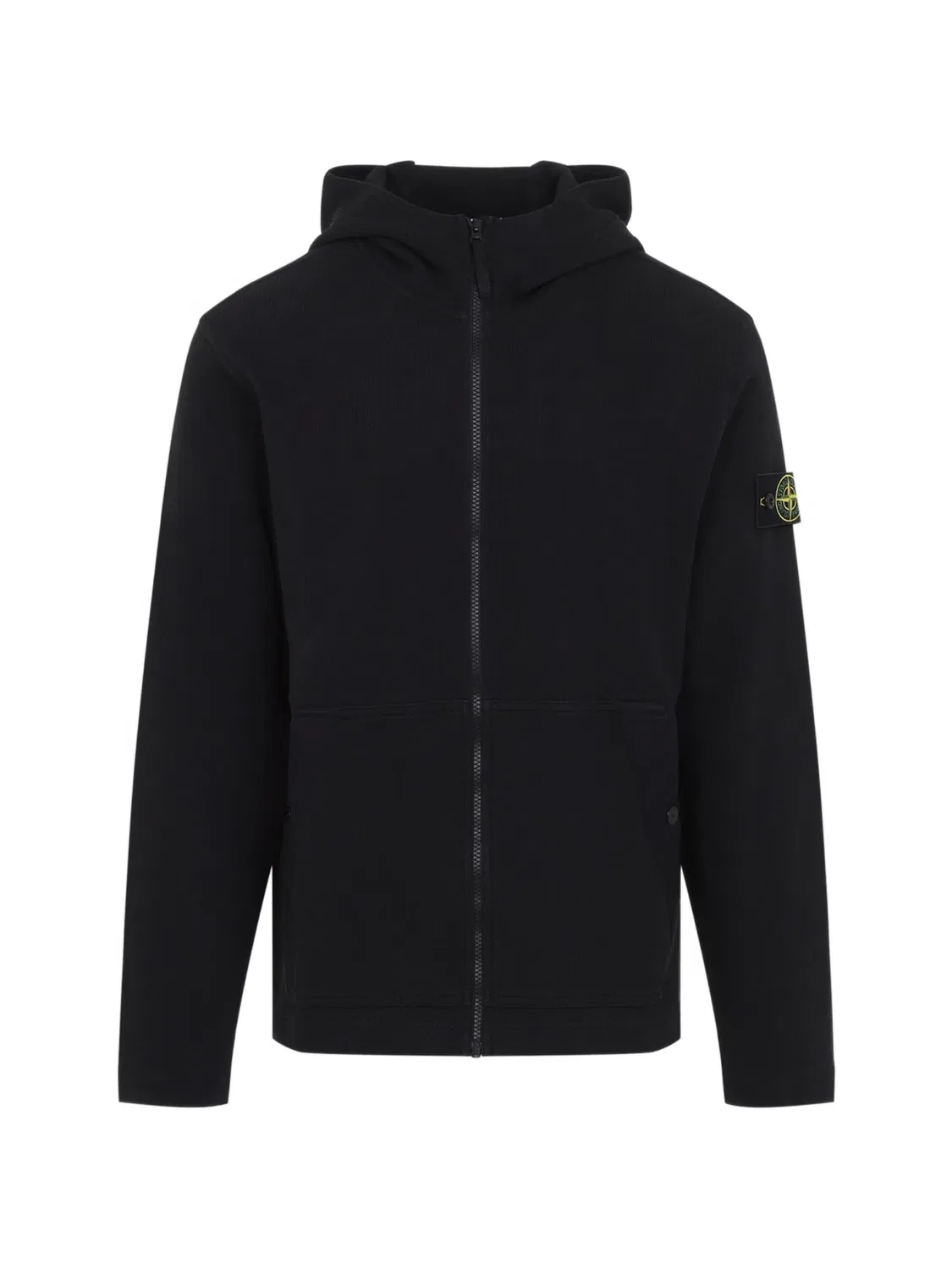 Stone Island Худи с логотип-патчем, черный