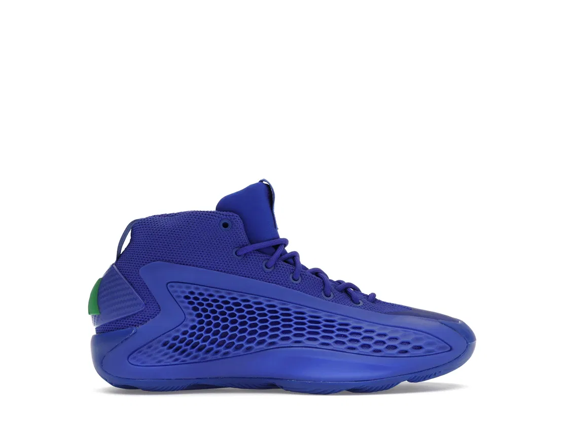 Детские кроссовки для мальчиков с замком из микрофибры Adidas AE 1, Velocity Blue Lime Green Velocity Blue