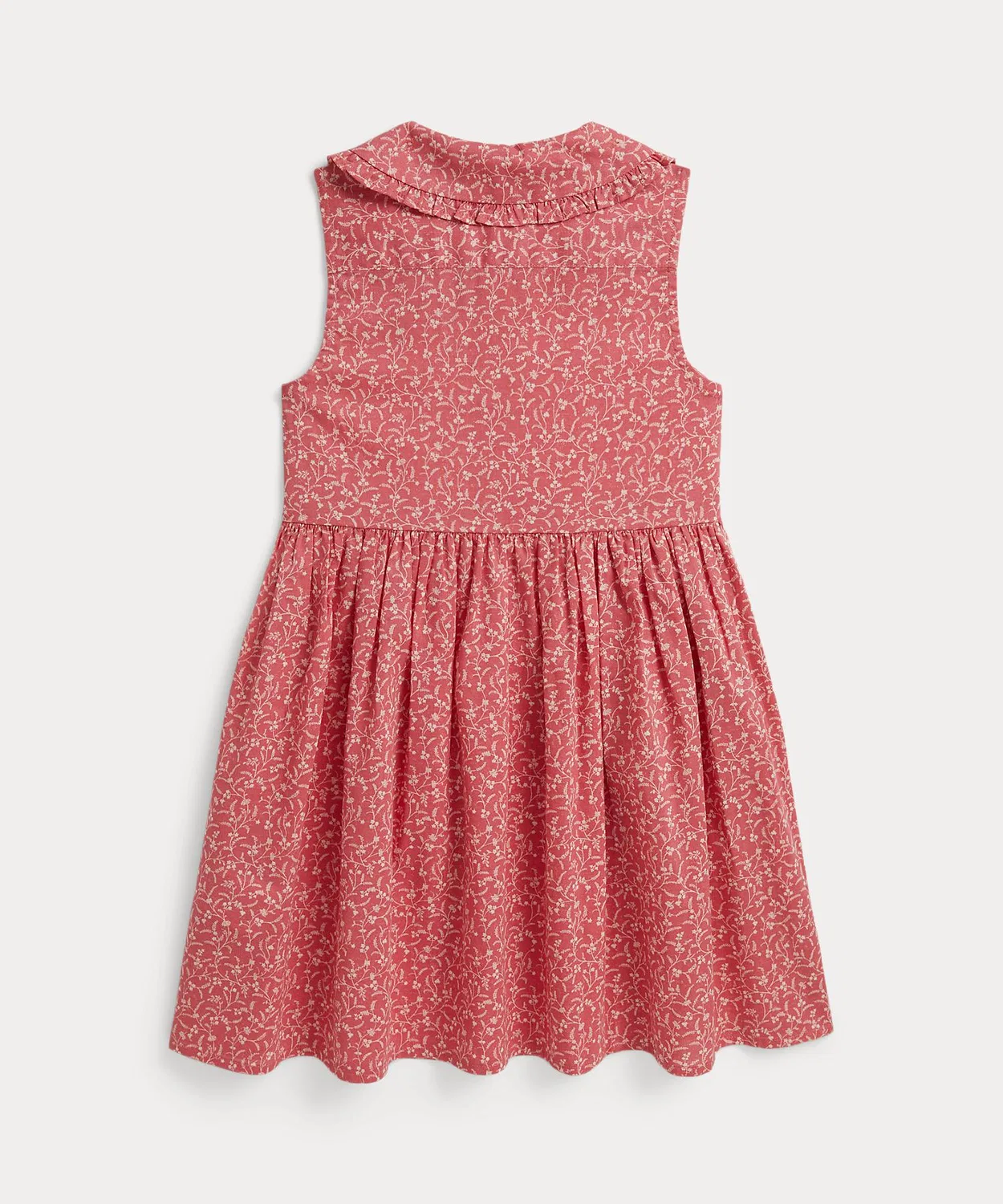Детское платье-рубашка из хлопка с цветочным принтом POLO RALPH LAUREN CHILDRENSWEAR, Pink — фото 2