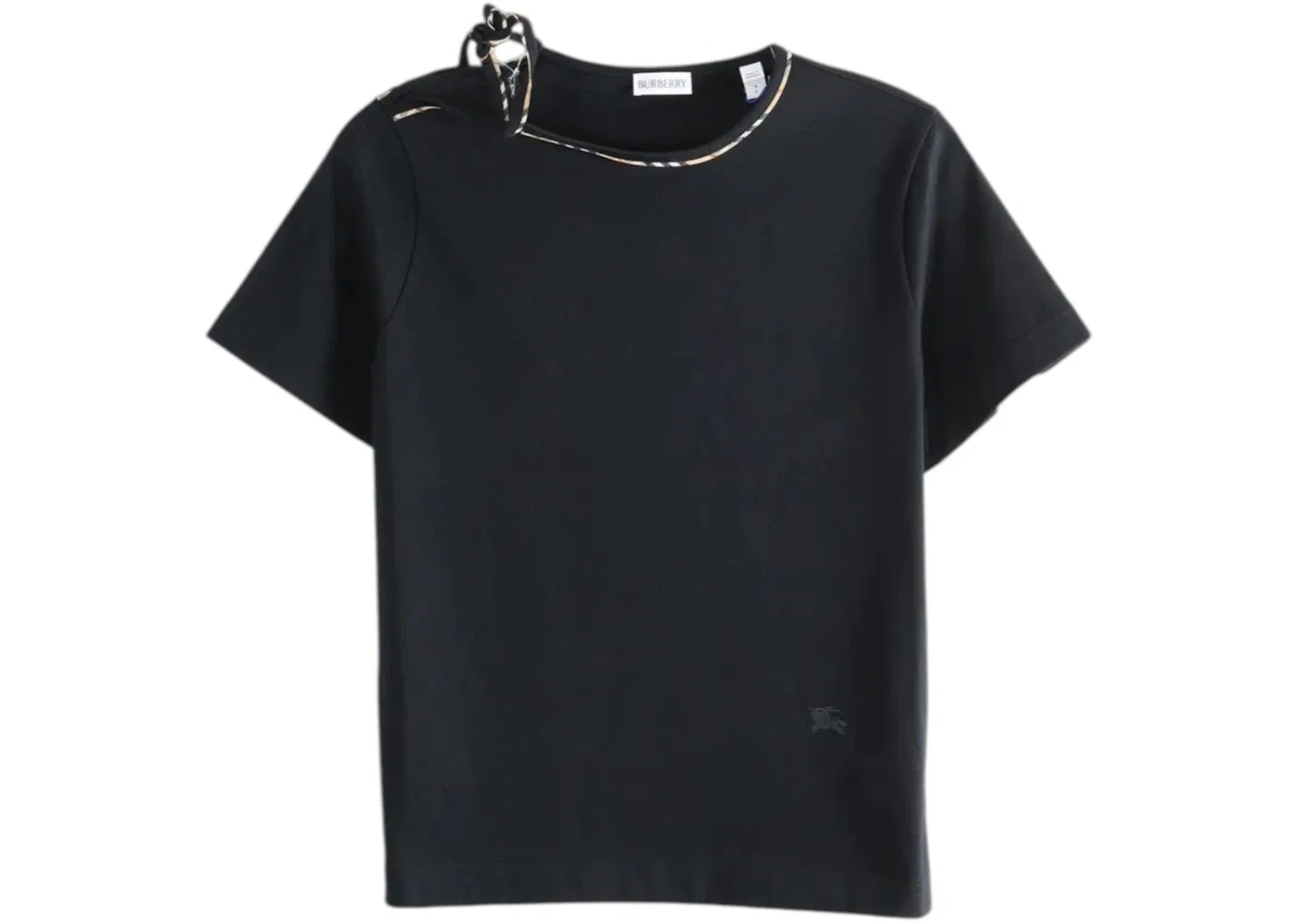 Женская футболка с галстуком-бабочкой Frankie Bow Burberry, Black
