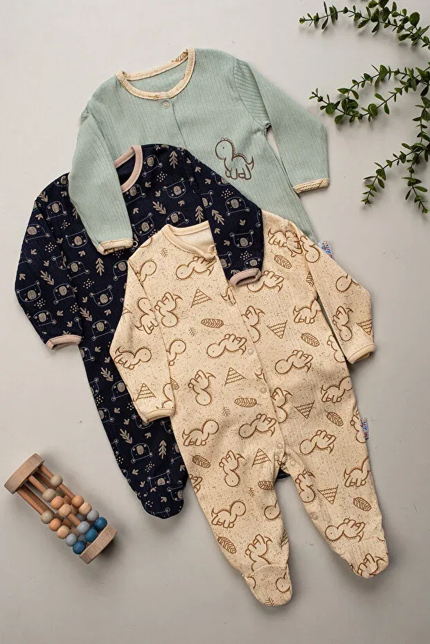 Детский комбинезон для сна с принтом хлопковый Enia Baby, Multicolor — фото 2