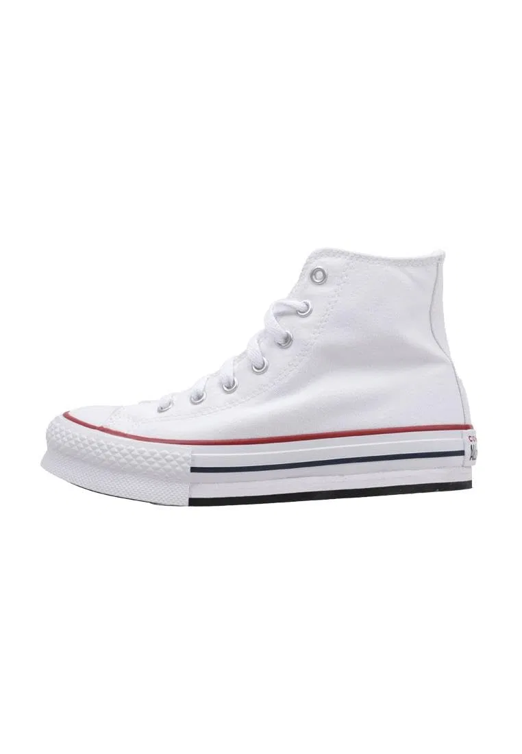 Детские кеды для девочек Converse Chuck Taylor all Star Eva Lift Canvas Platform Sneaker, White Garnet Navy