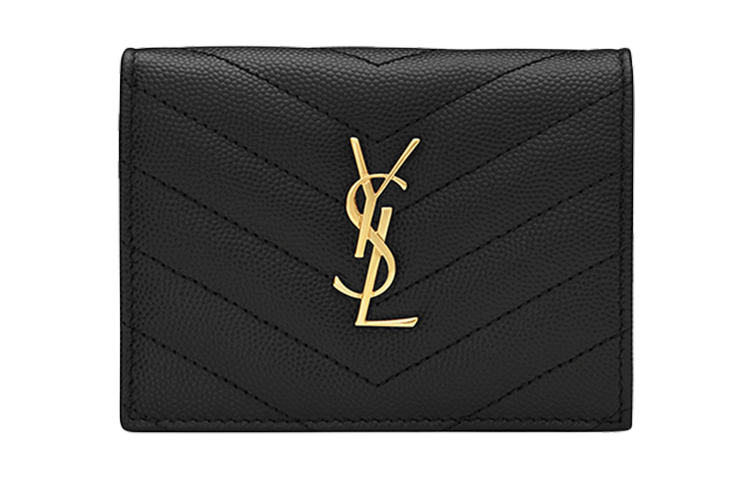 

CASSANDRE Кожаный кардхолдер, Женский кошелек Черный SAINT LAURENT