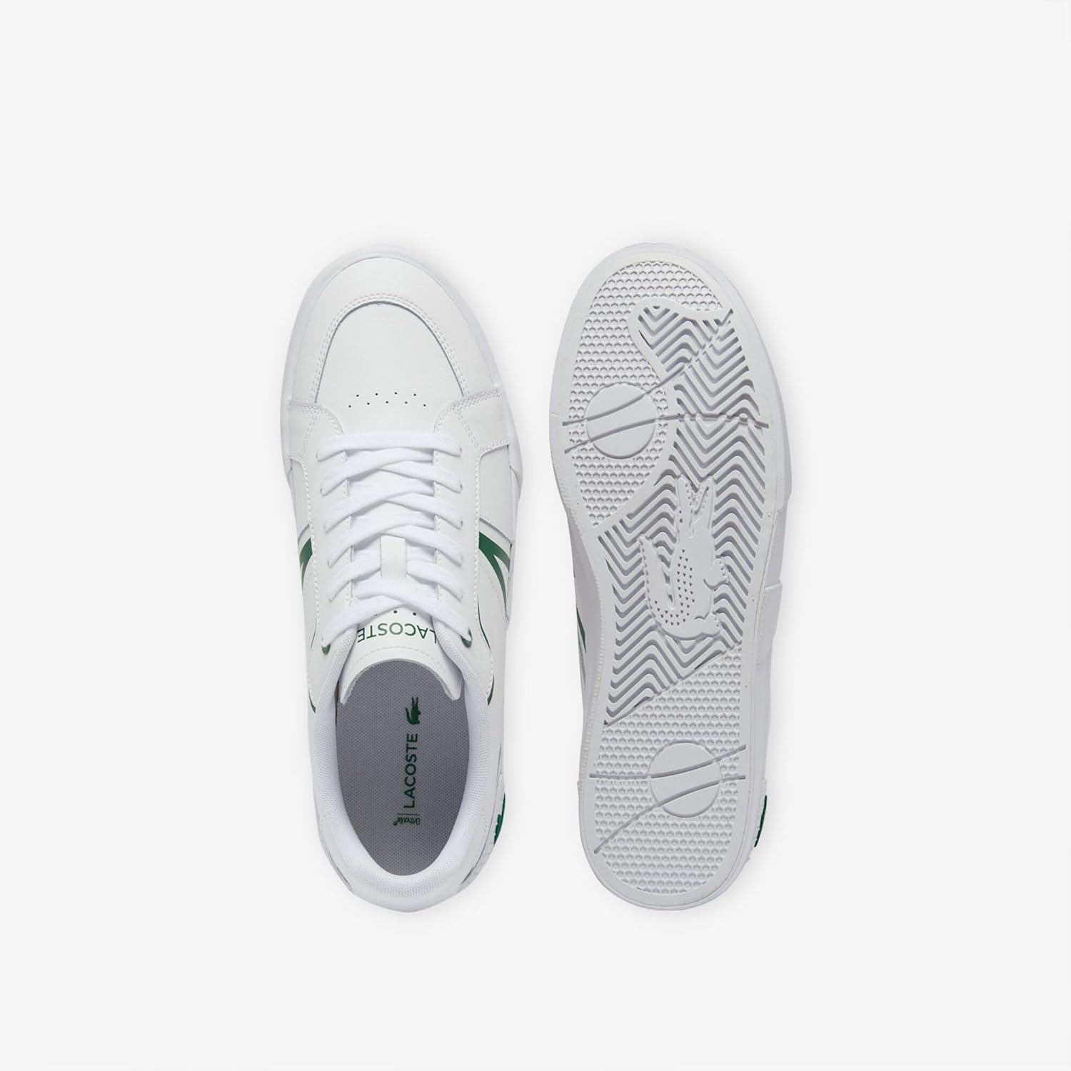 Мужские кроссовки Lacoste L004, белый/зеленый — фото 4