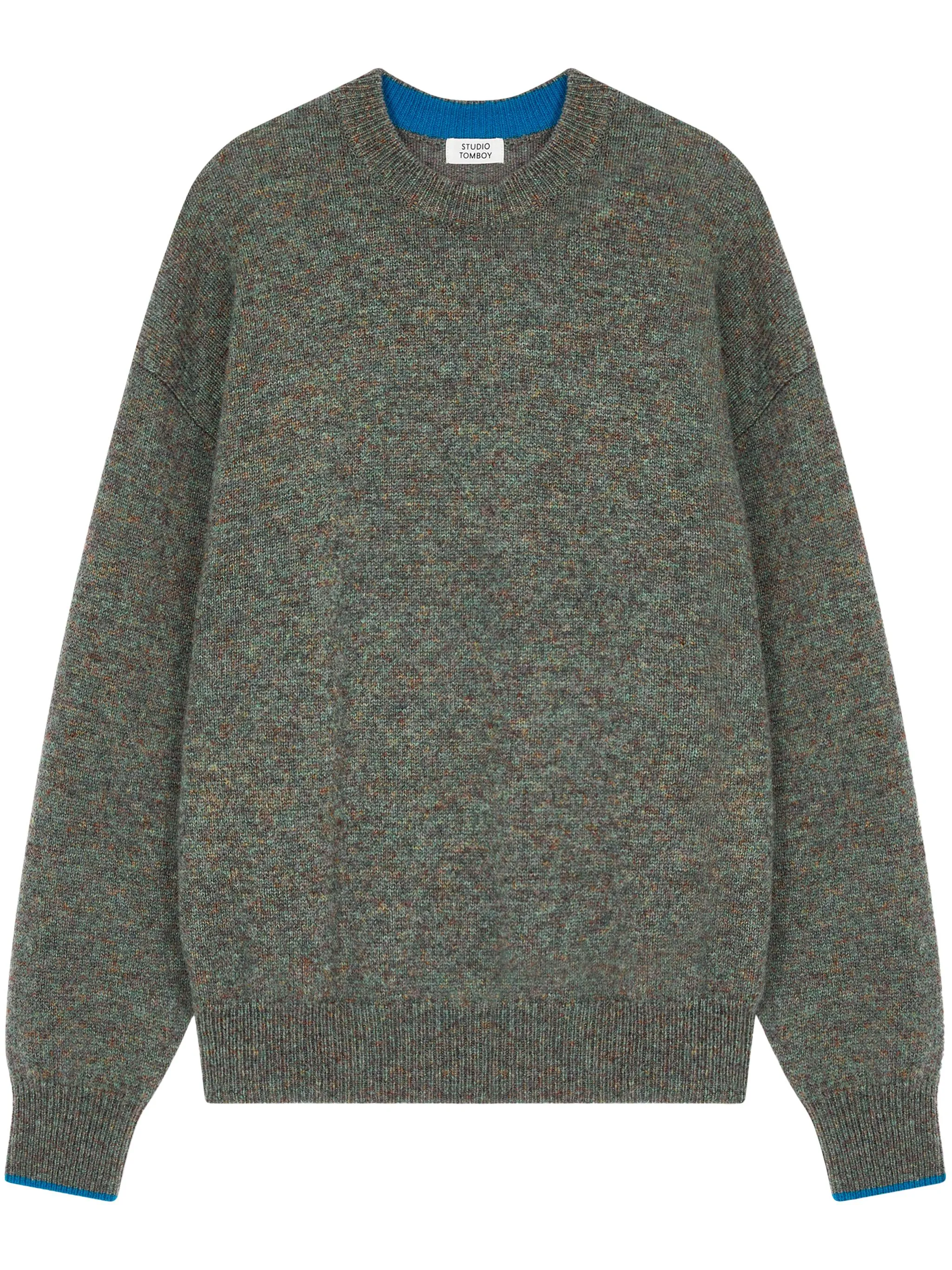 

Меланжевый свитер Studio Tomboy, серый