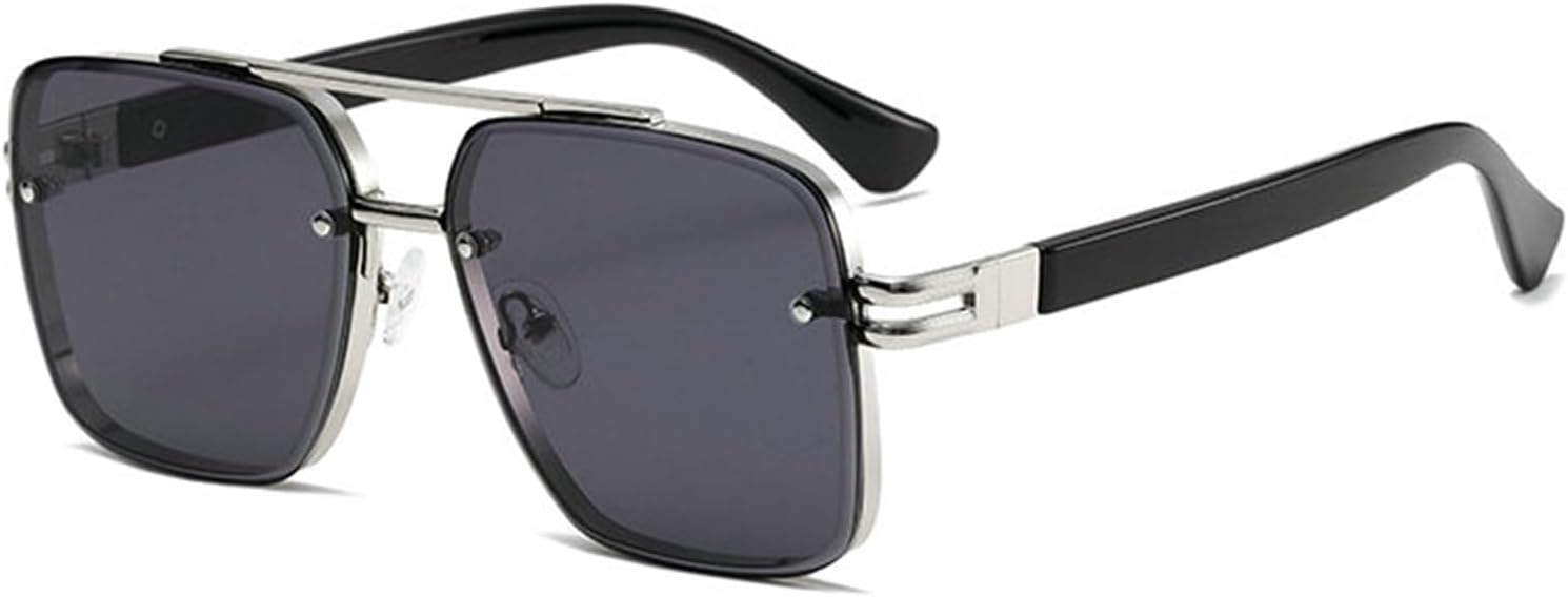 

Willochra Классические большие ретро-солнцезащитные очки-пилот квадратной формы для женщин, металлическая оправа, градиентные солнцезащитные очки, модные мужские солнцезащитные очки, C1