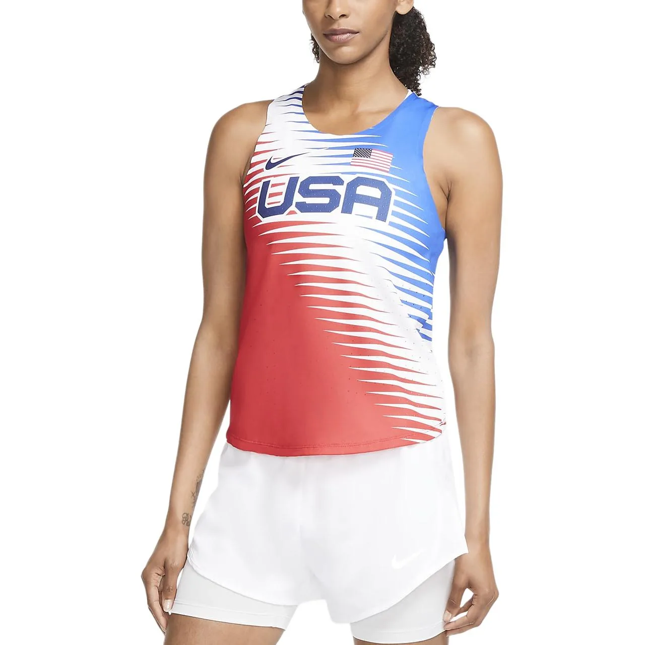 AEROSWIFT Спортивный жилет Women's Nike, красный белый синий