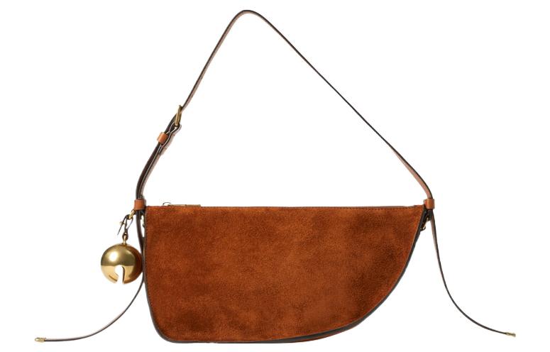 

Щитовая кожаная сумка-слинг Burberry