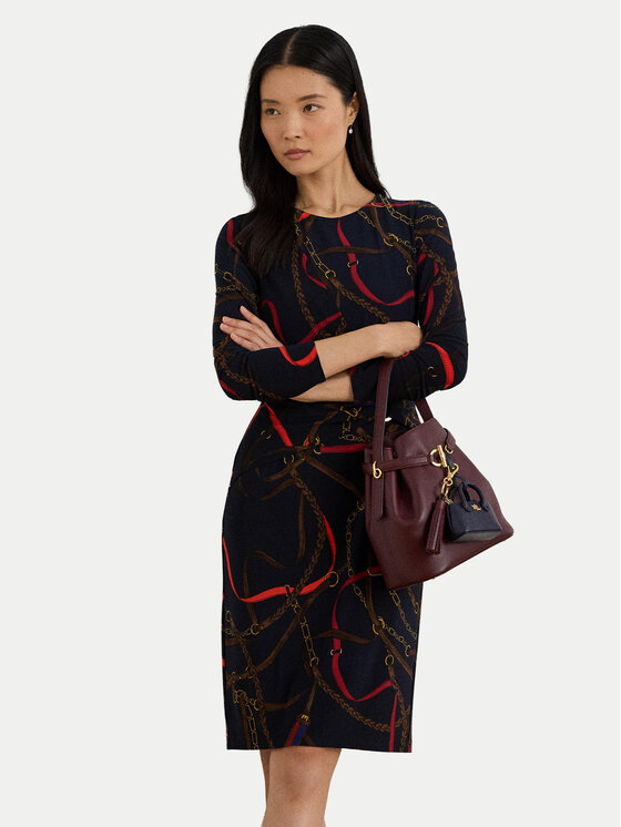 

Повседневное платье slim fit 200P03736001 Lauren Ralph Lauren, синий