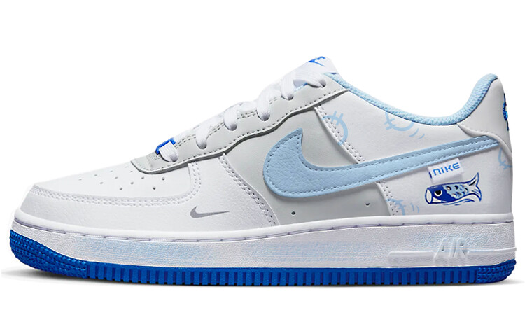 

Кроссовки Nike Air Force 1 Skateboard Shoes Women's Low-Top White Blue
