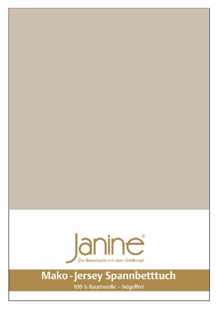 

Простыня Janine Mako из джерси 140-160x200 см OVP 5007 19 натуральный Original Janine
