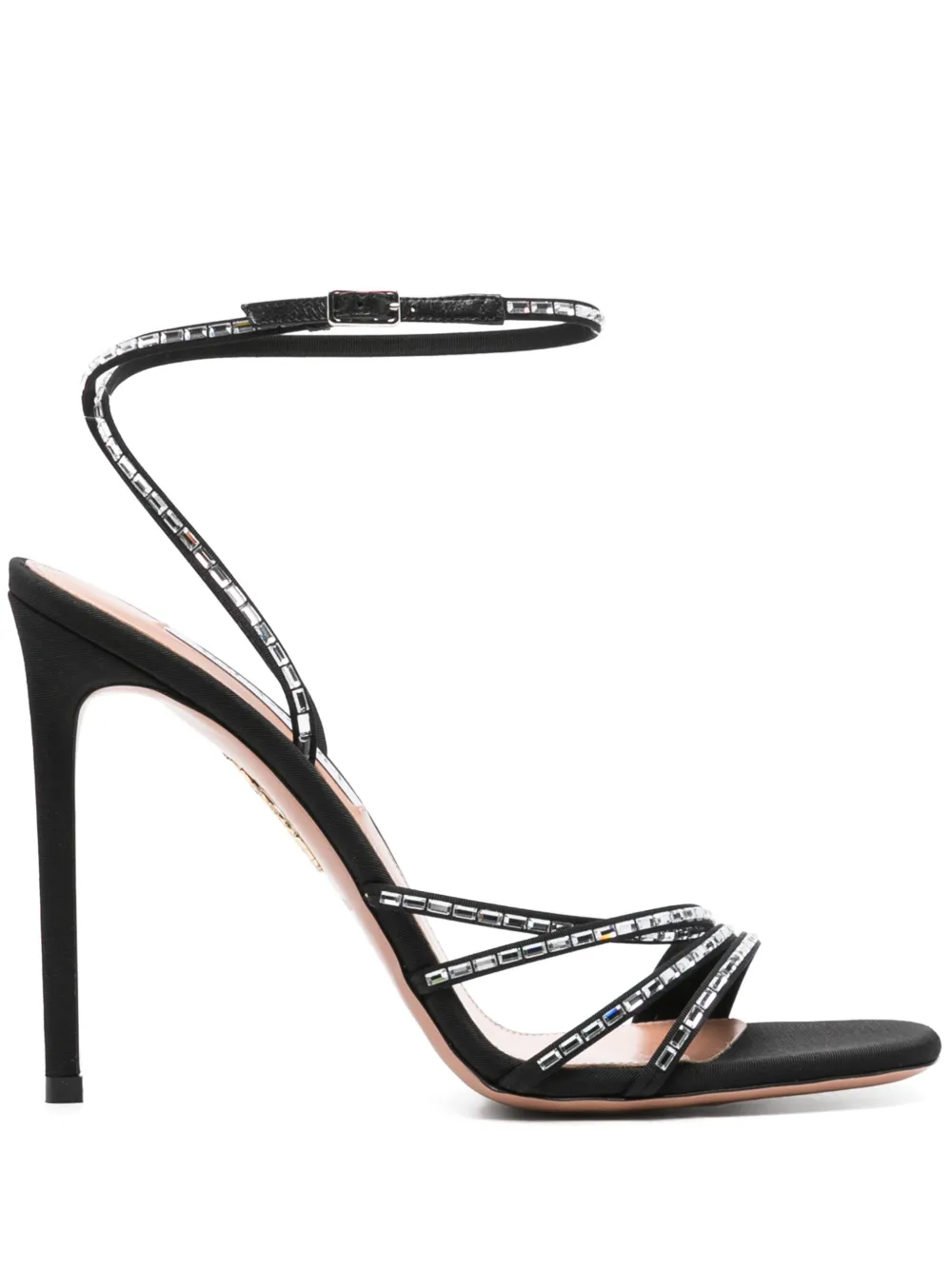 Сандалии Mistica 105 мм Aquazzura, черный