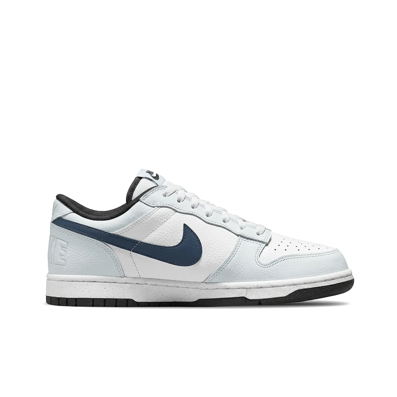 Кроссовки кожаные Nike Big Light Blue White — фото 4