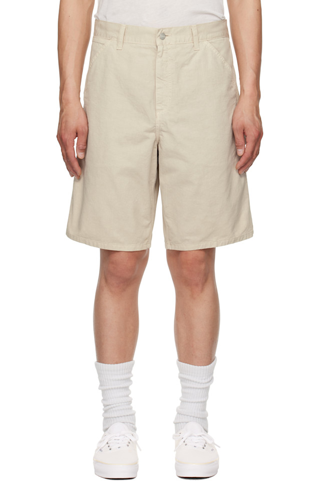 

Шорты с одной наколенником Carhartt Work In Progress, цвет fleur de sel