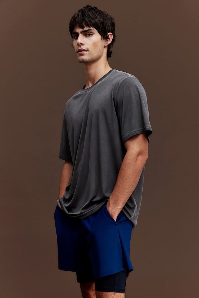 

Спортивная рубашка из материала drymove стандартной посадки H&M, бежевый