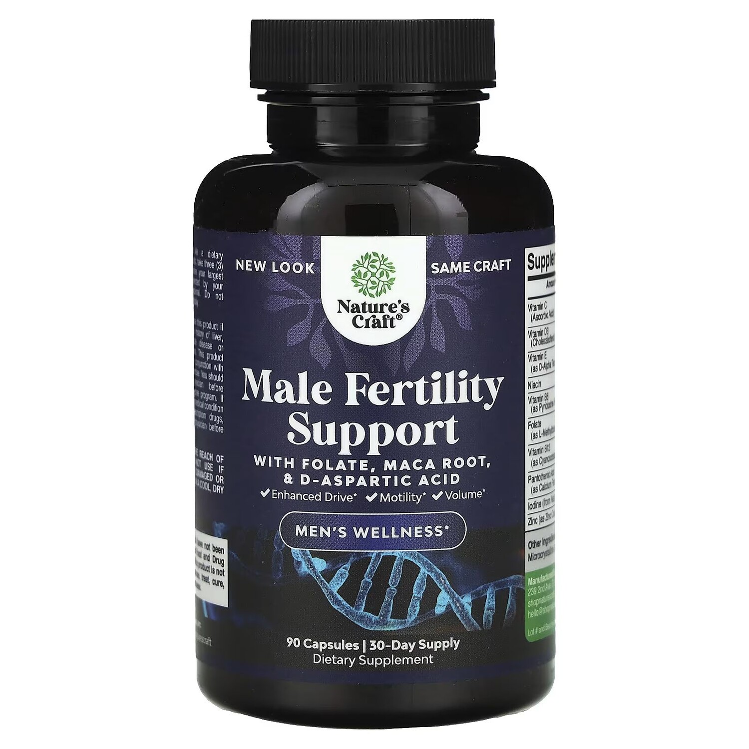 

Поддержка мужской фертильности, 90 капсул Nature'S Craft