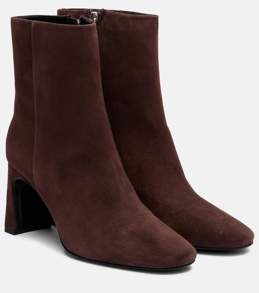 Ботинки Karol 80 на щиколотку из замши Souliers Martinez, Dark Brown