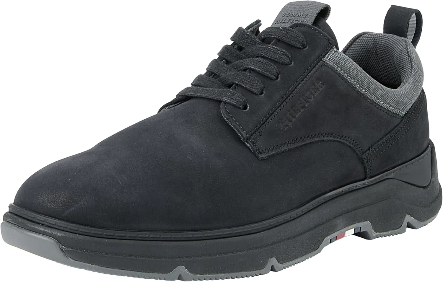 Мужские кожаные туфли Tommy Hilfiger Driver Shoe Mix Hybrid Leather Shoe, Black