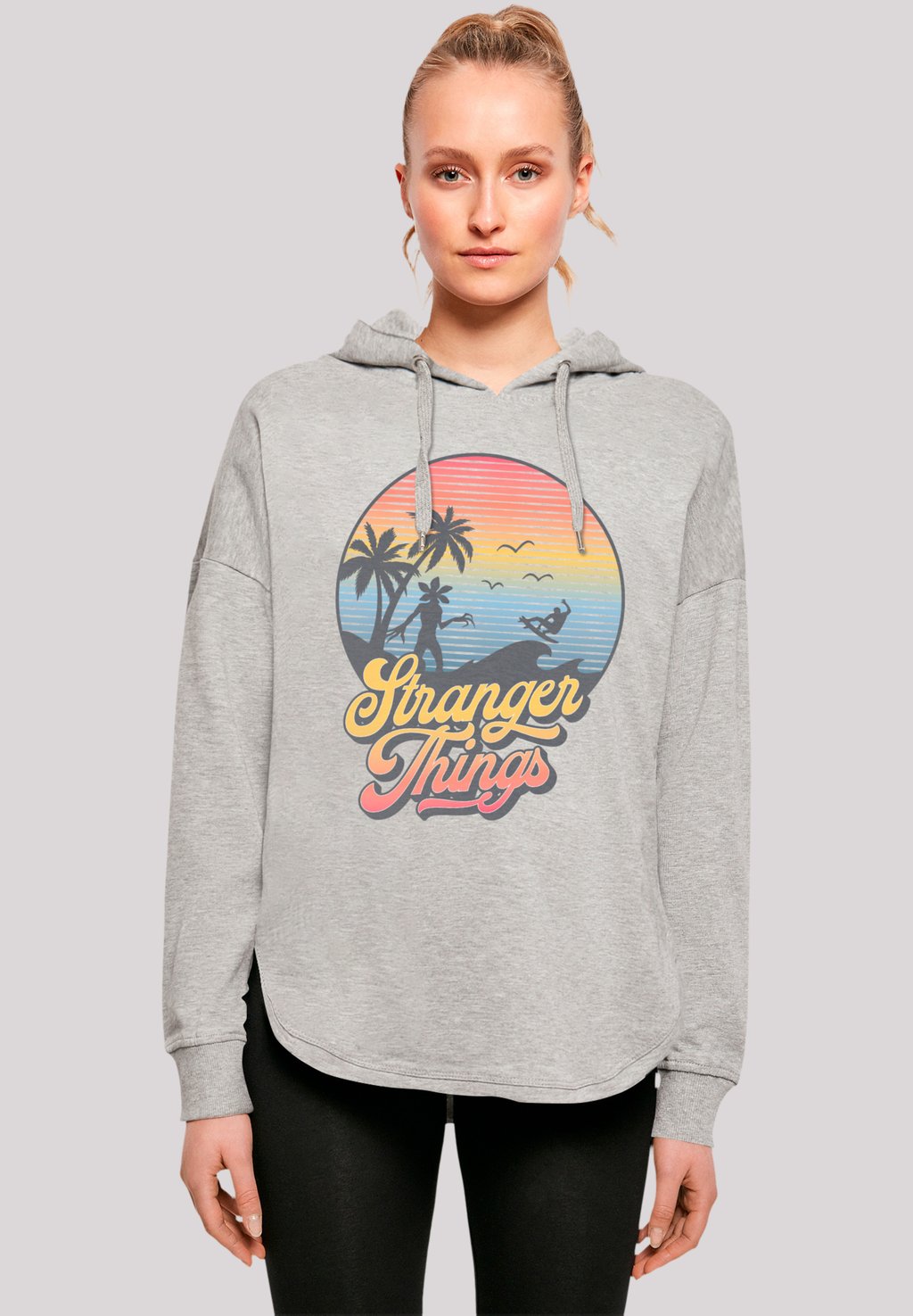

Толстовка STRANGER THINGS LA GRADIENT NETFLIX TV SERIES - Hoodie F4NT4STIC, серый