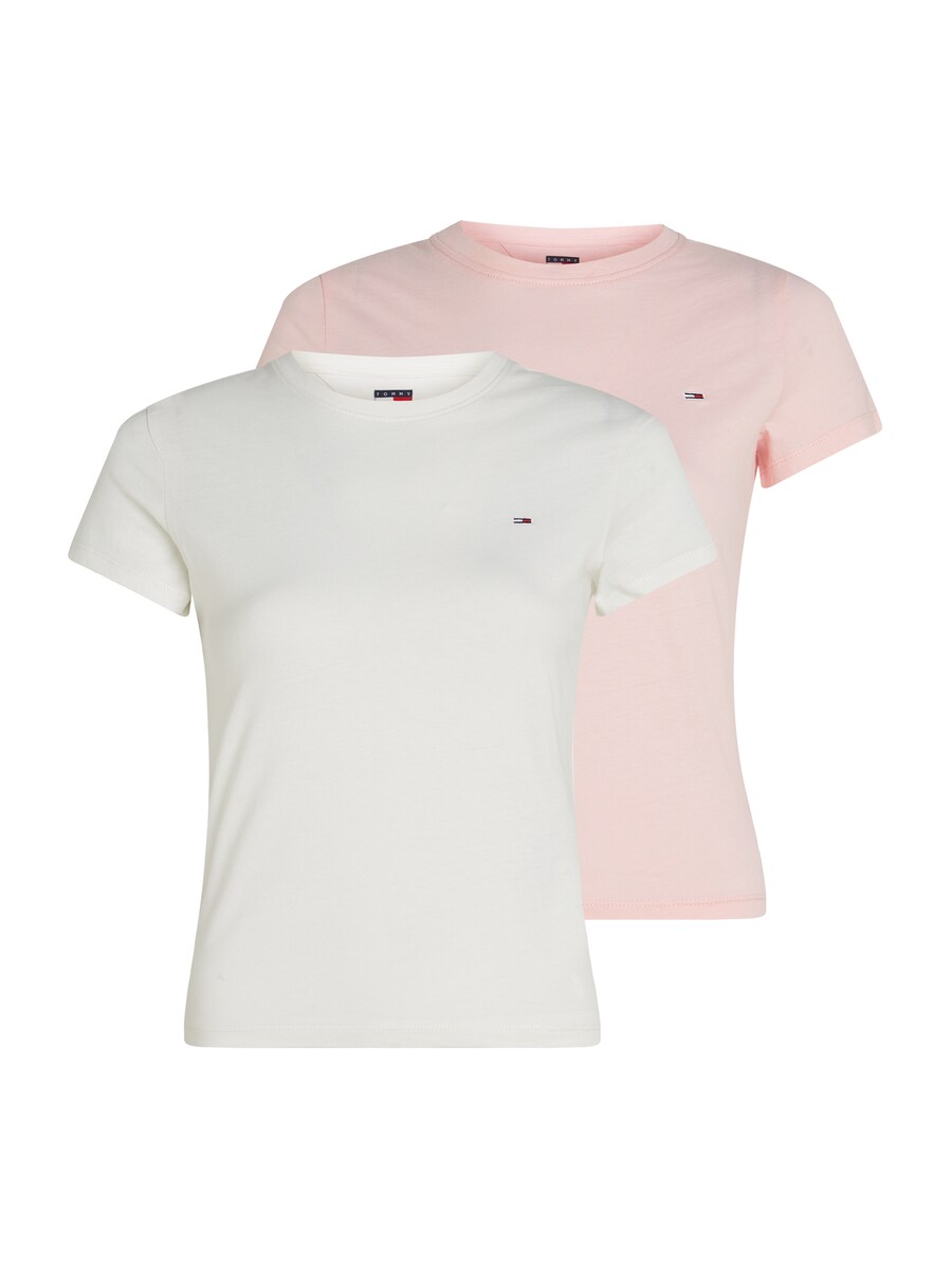 

Рубашка Tommy Jeans, цвет Pastel pink/White