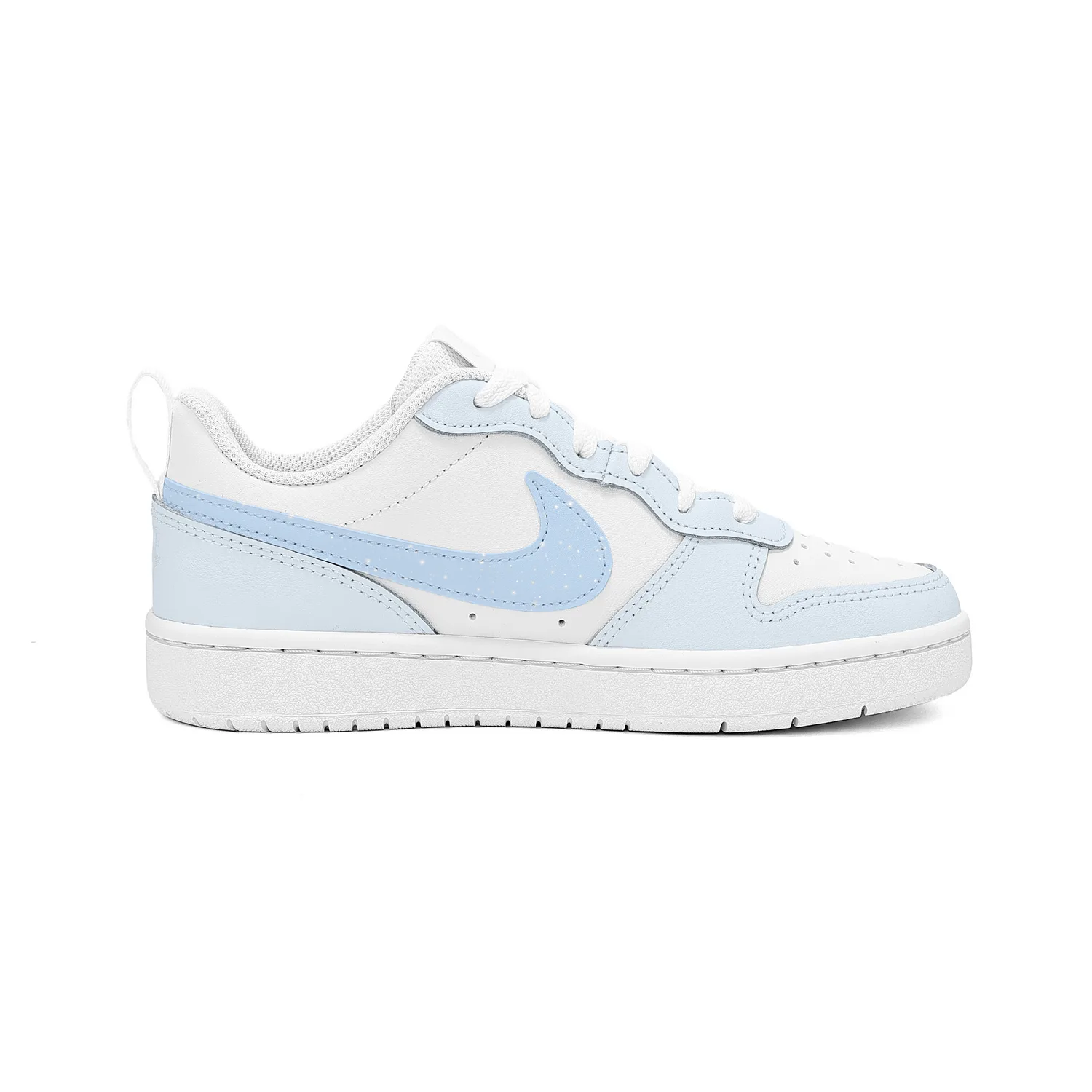 Кроссовки для скейтбординга Court Borough Snow Yarn Leather Low top для детей и подростков Nike, Shopping Bag — фото 4