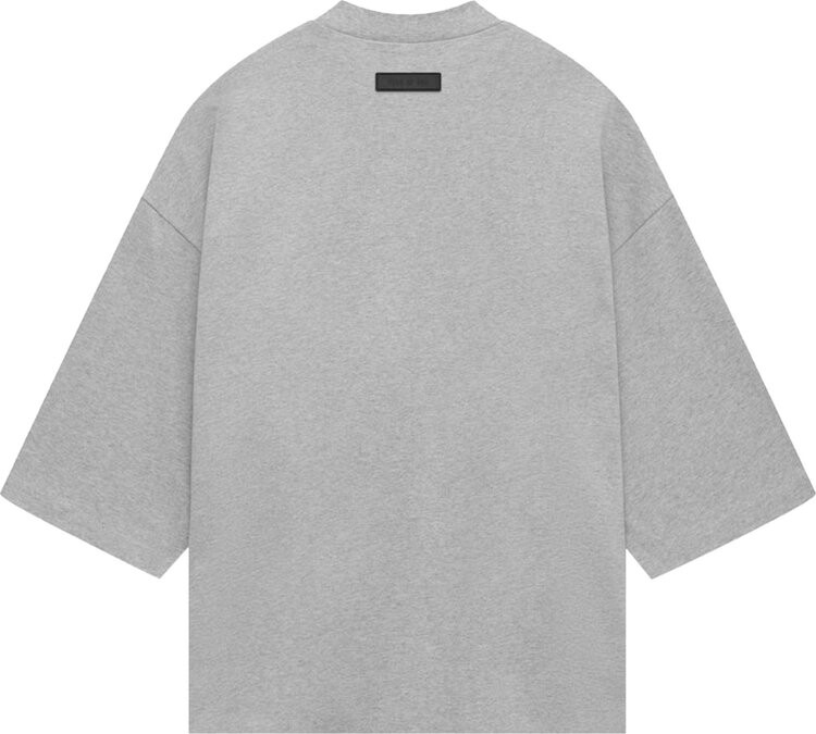 Футболка Fear of God Essentials Heavy Jersey Football 'Light Heather Grey', серый — фото 2