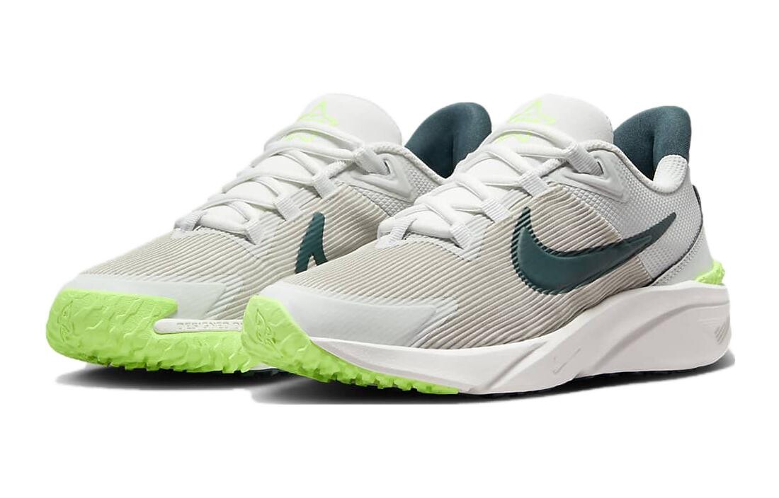Star Runner 4 GS «Фотонная пыль Глубокие джунгли» Nike, цвет Gray Green — фото 3