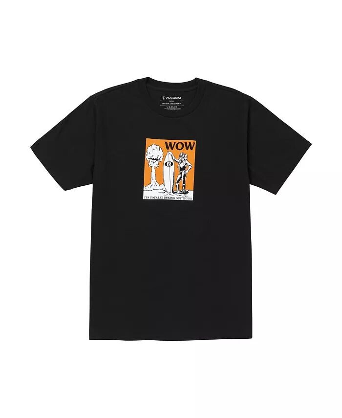 

Мужская футболка Wow с коротким рукавом Volcom, черный