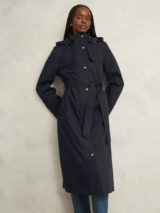 

Водонепроницаемое пальто Felicia с капюшоном Hobbs, Navy