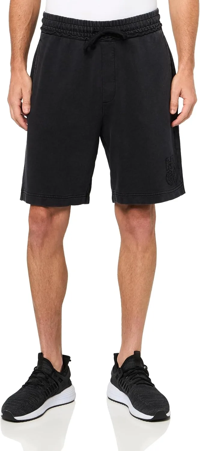 

HUGO Мужские шорты из хлопка с большим логотипом