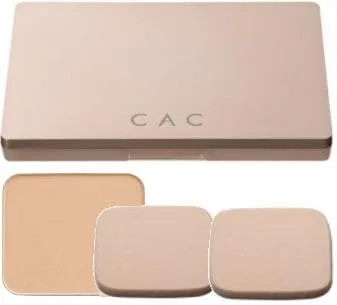 Пудра компактная Macadamia Ochre, No Brand, с запасным блоком и 2 спонжами