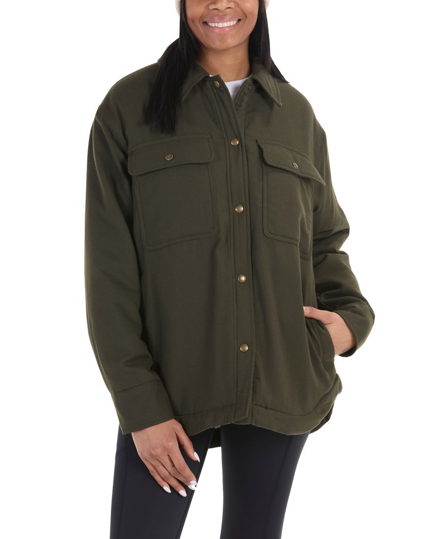 

Женское фланелевое пальто Ridgefield на подкладке из искусственной овчины Marmot, Rosin Green