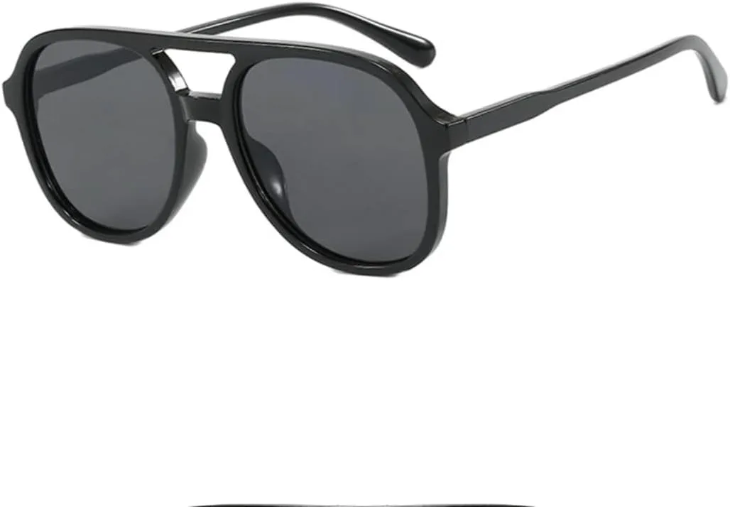 

Солнцезащитные очки с защитой UV400 | Большая оправа с двойной перемычкой | для женщин и мужчин, для занятий спортом на открытом воздухе и вождения DSVIGF, Black Gray