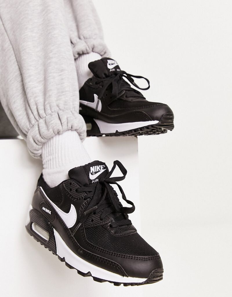 

Черные кроссовки Nike Air Max 90, Черный, Черные кроссовки Nike Air Max 90