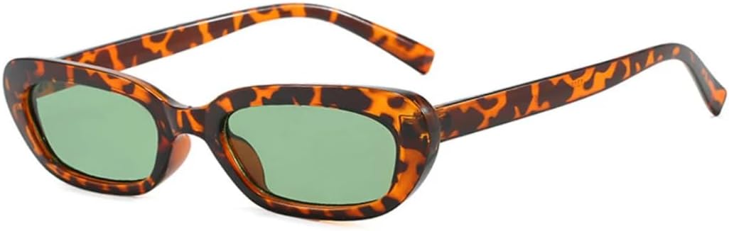 

Солнцезащитные очки с защитой UV400 | Маленький размер "кошачий глаз" сине-зеленый | для женщин и мужчин, для занятий спортом на открытом воздухе и вождения DSVIGF, Leopard Green