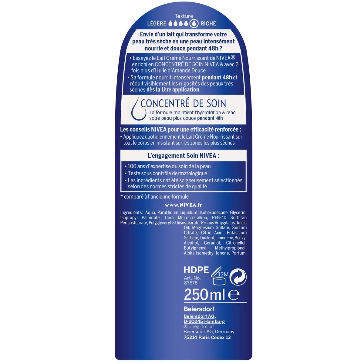 Питательное молочко для тела NIVEA 72 часа для сухой и очень сухой кожи, 250 мл Nivea — фото 4