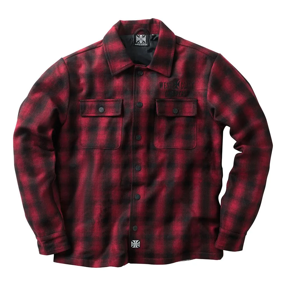 

Куртка West Coast Choppers Wool Lined Plaid, красный