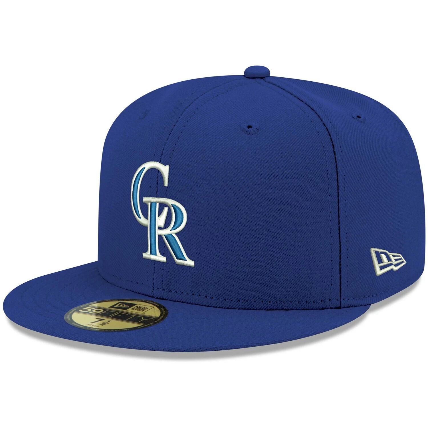 

Мужская приталенная шляпа с логотипом New Era Royal Colorado Rockies 59FIFTY
