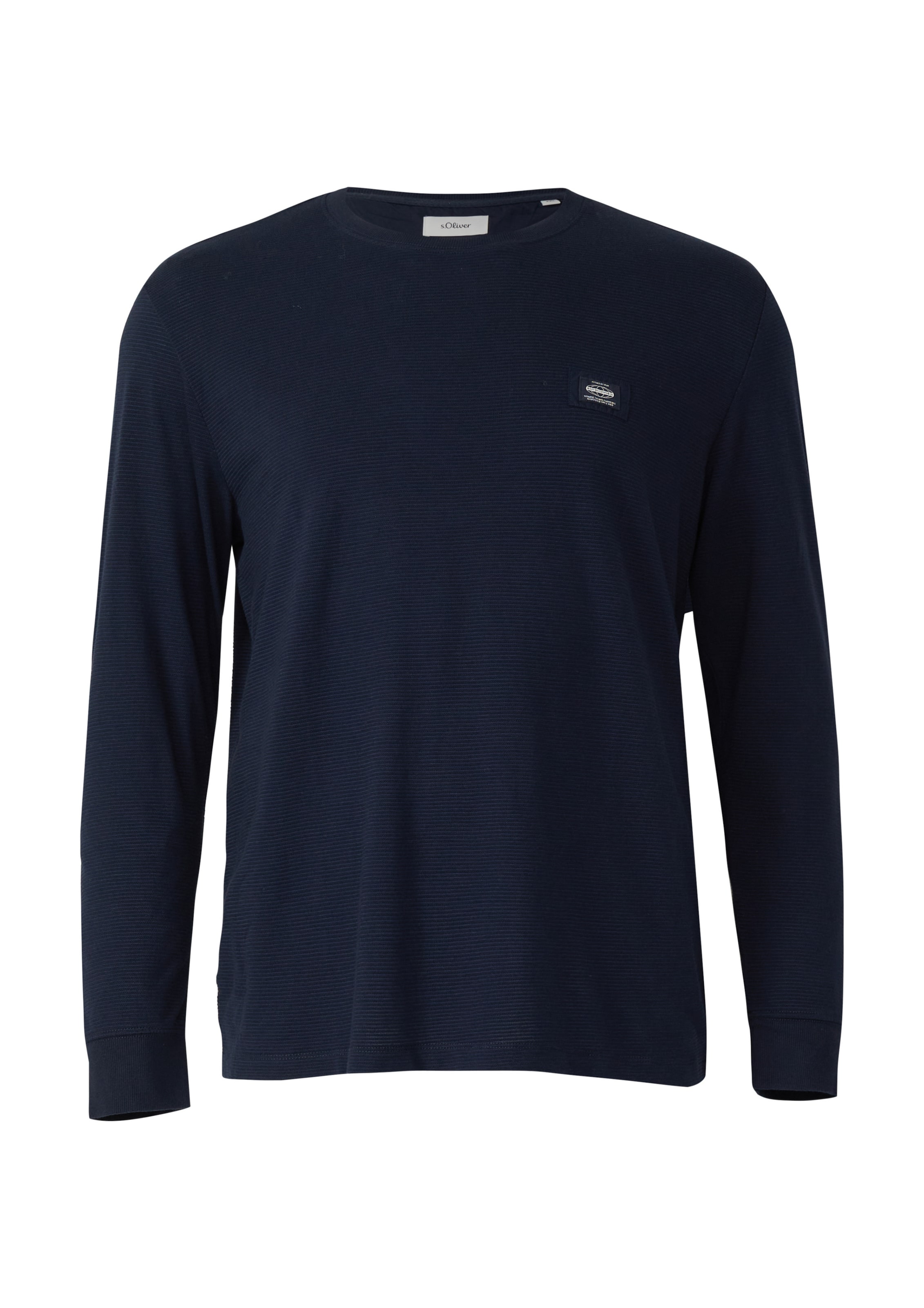 

s.Oliver Лонгслив в темно-синем цвете