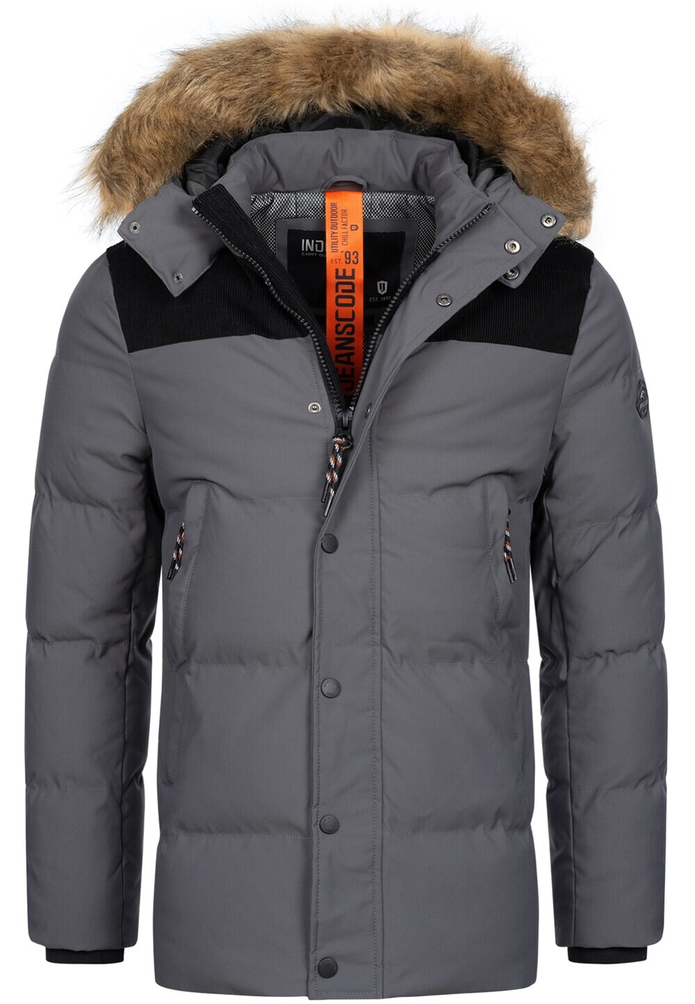 

Зимняя парка INDICODE JEANS Hexyl, темно-серый