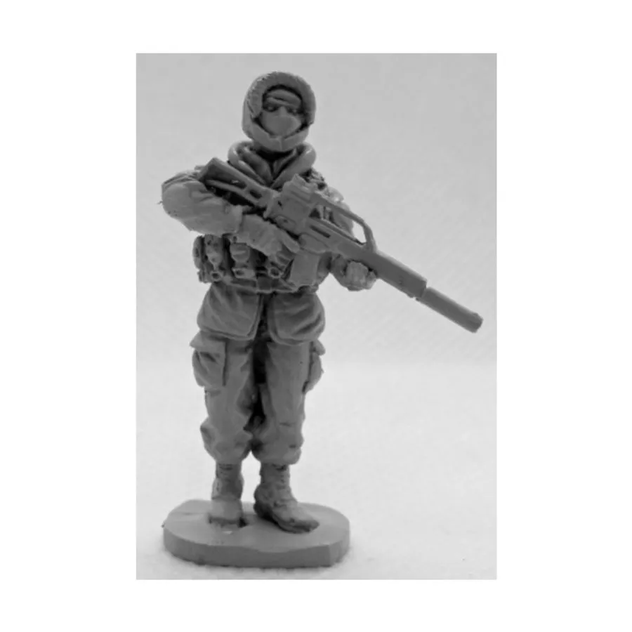 

Российский ПМГ с HK G36 (продвижение с капюшоном для холодной погоды), Historical Miniatures (1:48) (Honourable Lead Boiler Suit)