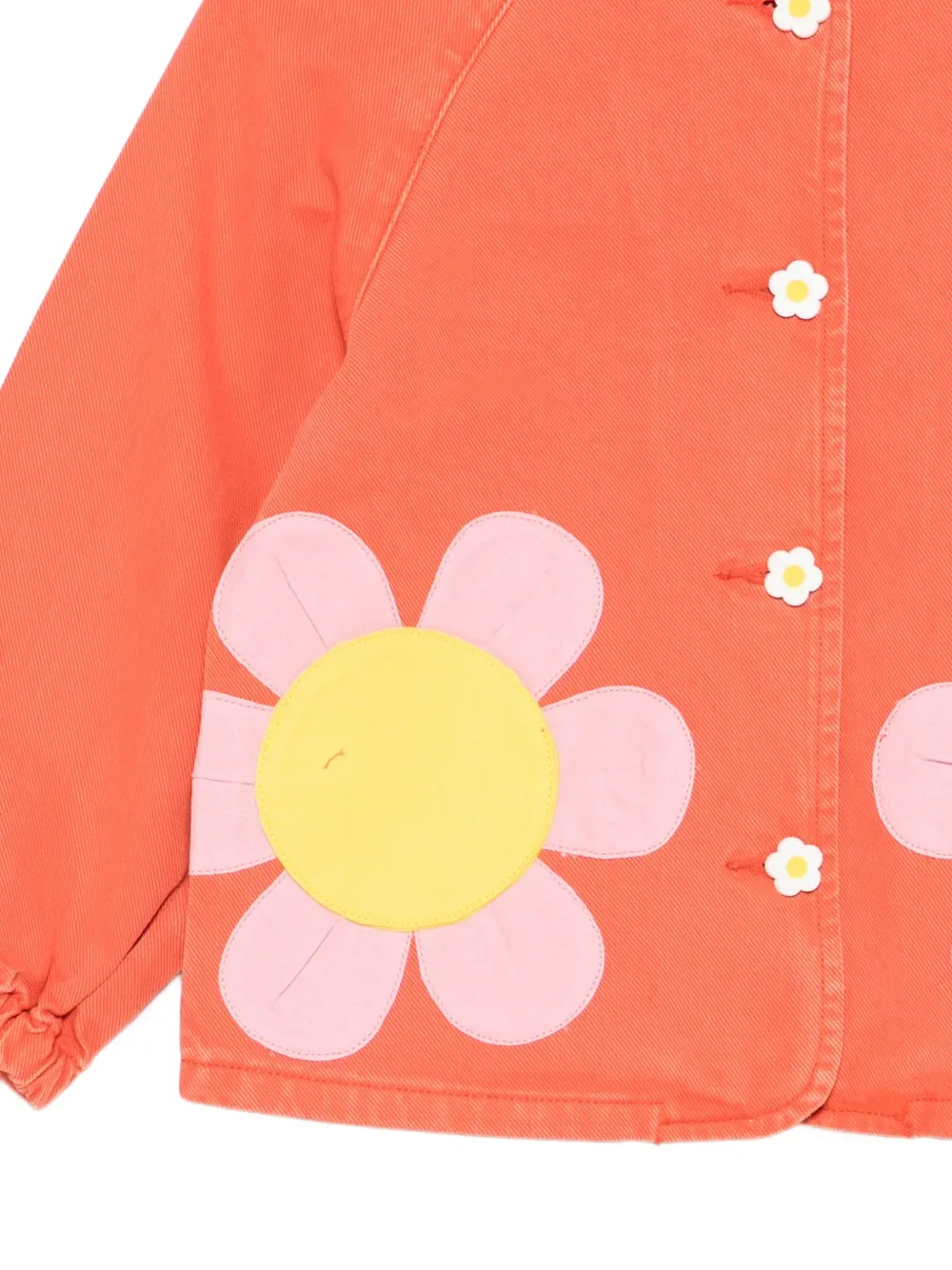 Куртка с цветочными аппликациями Stella McCartney Kids, оранжевый — фото 3