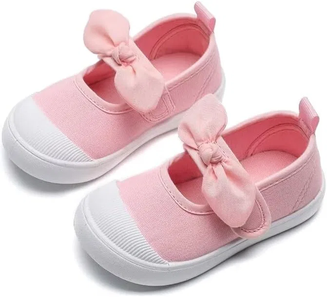 Детские туфли для девочек с бантом Zonkacen, Pink