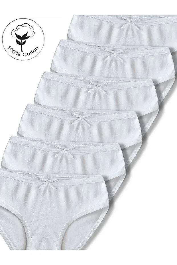 Детские трусы для девочек хлопковые Panfilia, White-White