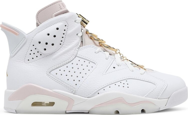 

Кроссовки Wmns Air Jordan 6 Retro Gold Hoops, белый