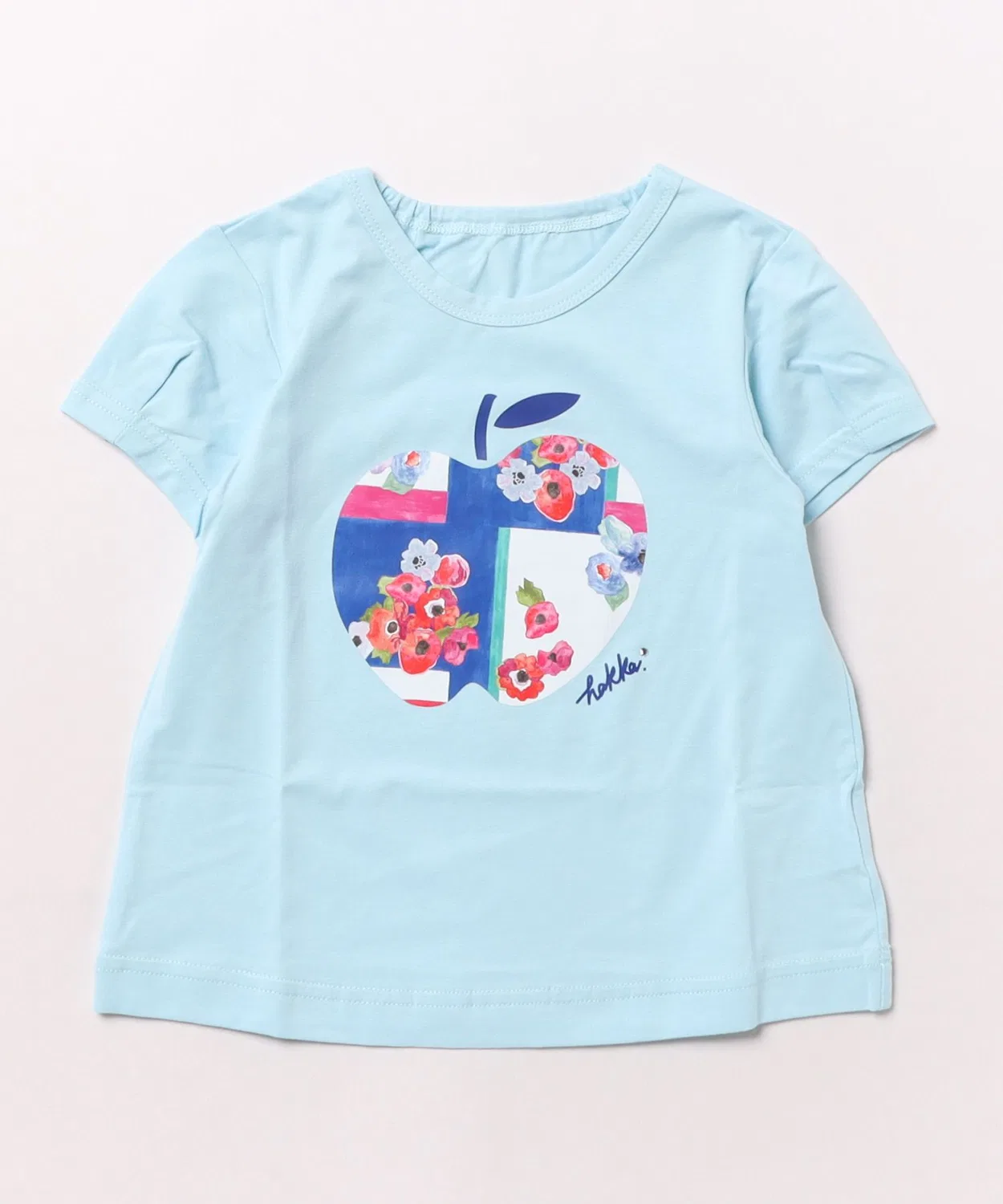 Детская футболка-туника с принтом Unicorn/Apple hakka baby, Sax Blue — фото 4