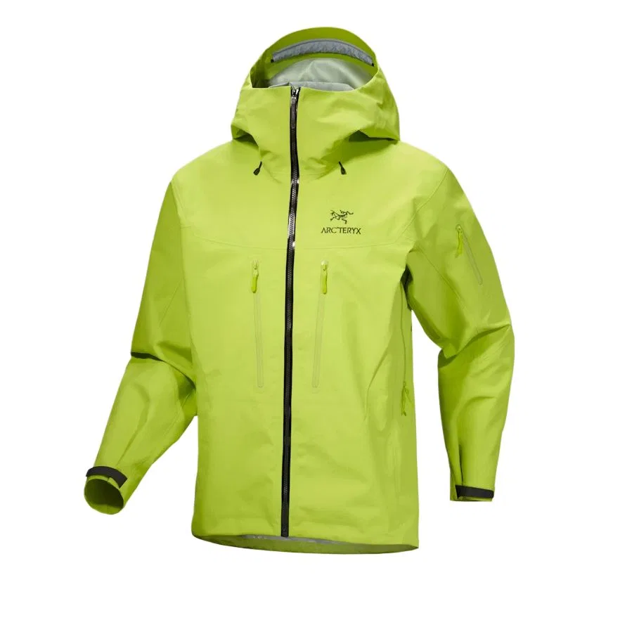 Мужская ветровка с капюшоном Arc'teryx ALPHA SV, Ivy Green/Black/Mantis/Black