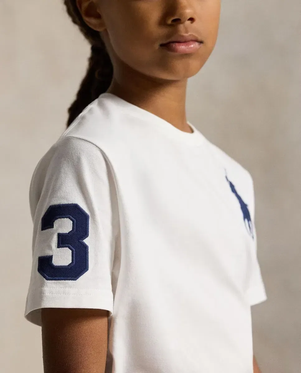 Детская футболка для мальчиков хлопковая Polo Ralph Lauren, Blanco — фото 3